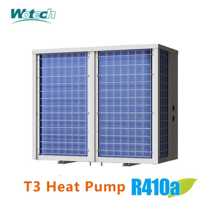 주문 55kw T3 Temp. 구역 수직 방출 Comercial R410a 켜 / 끄 수영장 난방 냉각 열 펌프 온라인 제조