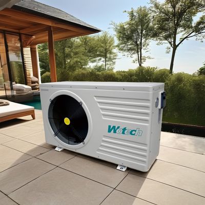 9m3/h 물 흐름 속도 워텍 220V 21 KW R32 수영장 열 펌프 영어 운영 언어