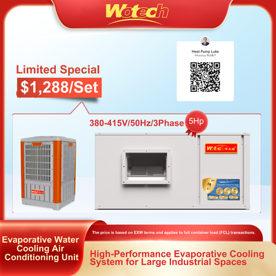 증발성 물 냉각 AC 세트 바닥 천장 유관 실내 및 플라스틱 외관